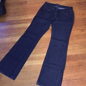 Deep Indigo straight legged jeans